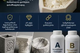 სილიკონი საყალიბე სახეობა ერტევე და პოლიურეტანი