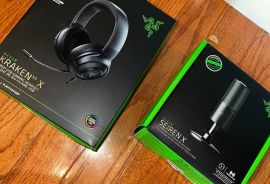 იყიდება ყურსასმენი და მიკროფონი ერთად Razer