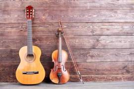 ვიოლინო 4/4 Dominguez კეისი სიმები violin скрипка
