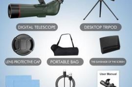 Smart Telescope with Desktop Tripod Portable Digital Electro