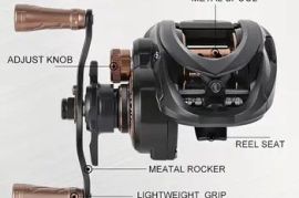 BILLINGS Baitcasting Reel High-Speed Gear Ratio 7.2:1, 4+Bea