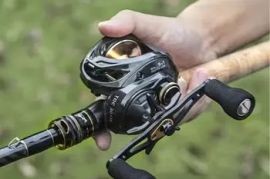 LINNHUE Baitcasting Reel Carbon Fiber Body 6+1BBS Max Drag 1