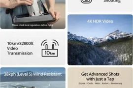 DJI Mini 3 Fly More Combo 4K Video 3x Batteries დრონი