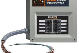 Generac HomeLink™ 30-Amp Manual Transfer Switch – Upgradeable 8-Circuit Power Management System