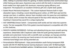 RK Royal Kludge R75 Black - Mechanical Keyboard Brown Switch