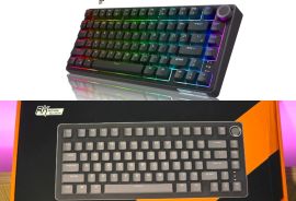 RK Royal Kludge R75 Black - Mechanical Keyboard Brown Switch