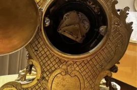Louis XV Rococo Gilded Bracket Mantel Clock