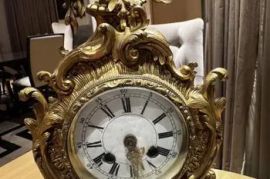 Louis XV Rococo Gilded Bracket Mantel Clock