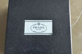 Prada Crystal Metallic Openwork Drop Earrings