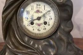 "Allegory of Love" Art Nouveau Cherubs on the Moon Clock
