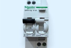 Schneider Electric iDPN N Vigi კომბინირებული ავტომატური ამომრთველი (RCBO) B10A 30mA AC-ტიპი