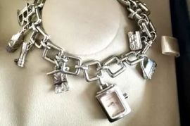 Burberry Signature Charm Bracelet Watch (Model BU5200)