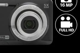Kodak PIXPRO FZ55-BK 16MP 5X Optical Zoom 28mm Wide 64gb SD