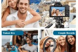 UEGOGO Camera Tripod Featuring a 360° Panoramic , 74 Inches/