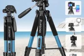 UEGOGO Camera Tripod Featuring a 360° Panoramic , 74 Inches/