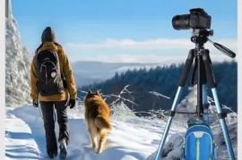 UEGOGO Camera Tripod Featuring a 360° Panoramic , 74 Inches/