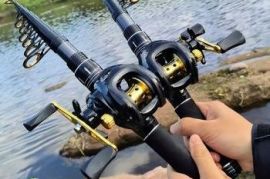 Compact Fishing Rod And Casting Reel Set