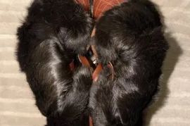 Chanel Quilted Fur Double-Buckle Moto Boots