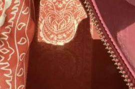 Snoop Dogg Pink Paisley Embossed Leather Duffel Bag.