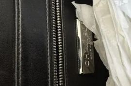 Chanel Classic Metallic Silver &amp; Black Python