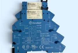ინტერფეისური რელე Finder 38 სერია (60V DC / 230V AC) 6A