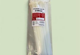 საკაბელო მომჭერი (Cable Ties) Radpol CT 300-3,6 White 100 ცალი