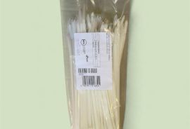 საკაბელო მომჭერი (Cable Ties) Radpol CT 250-4,8 White 100 ცალი