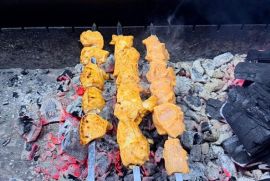 მისაბმელიანი BBQ შესაბოლი და მაყალი