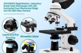 Microscope for Adults,40X-2000X LED Binocular