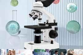 Microscope for Adults,40X-2000X LED Binocular