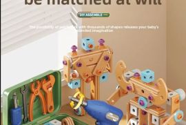 სათამაშო ხელოსნის ხელსაწყობეის კომპლექტი ბავშვების