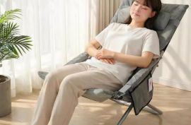 დასაკეცი სავარძელი ტაბურეტით , ოფისის/აივნის/სახლი