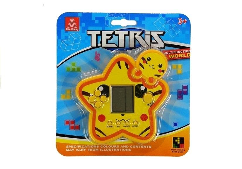 Gra elektroniczna tetris gwiazdka żółta