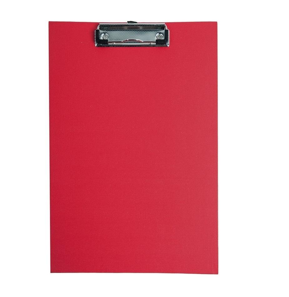Deska A4 PVC z klipsem czerwona D.RECT