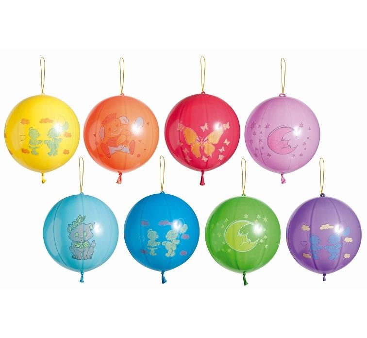 Balony pastelowe piłka z nadrukiem MIX 50szt