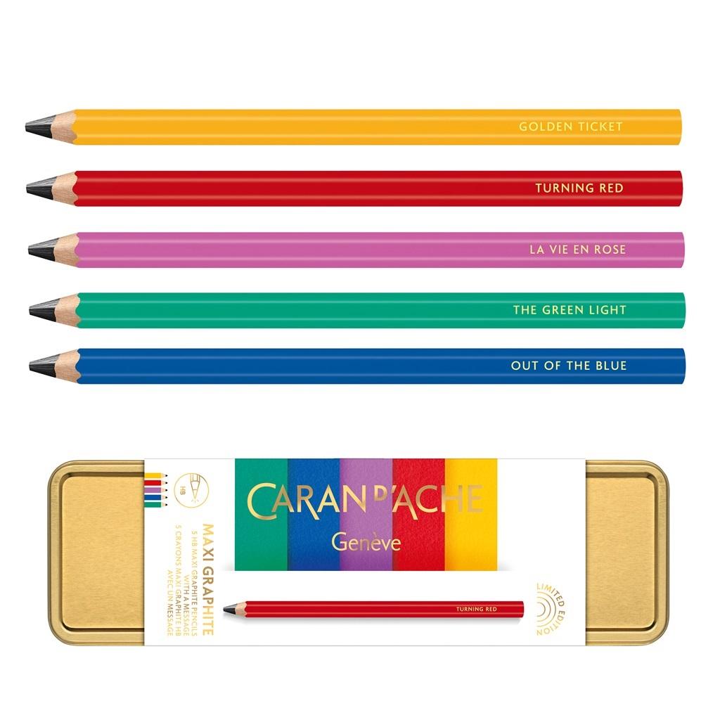 Ołówki Maxi Graphite Colour Treasure HB 5szt