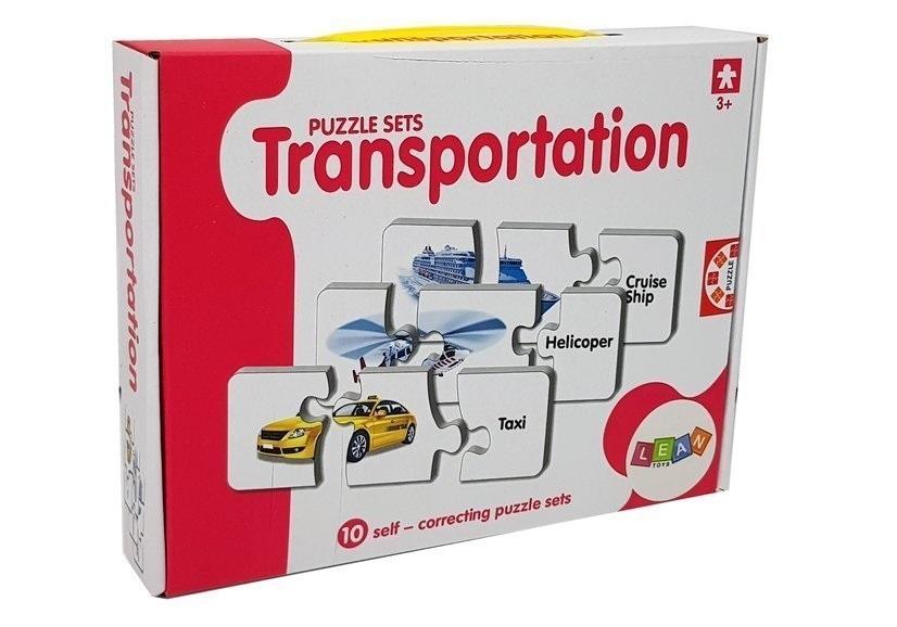 Puzzle edukacyjne transport 10el
