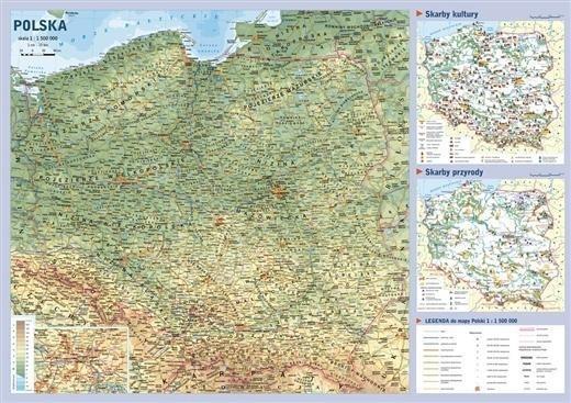 Mapa Polski podręczna 1:1 500 000 (JMP)