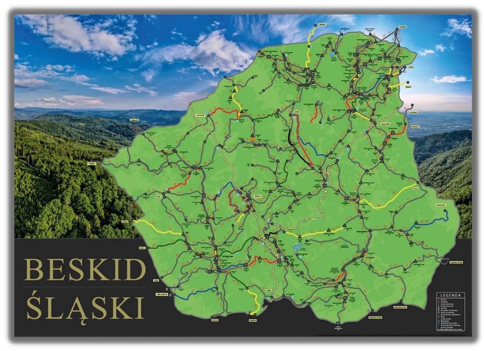 Mapa Zdrapka - Beskid Śląski