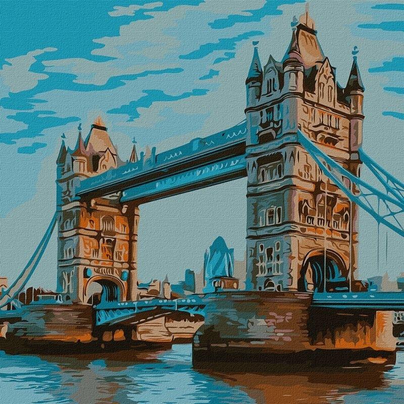 Malowanie po numerach - Tower Bridge 50x50cm