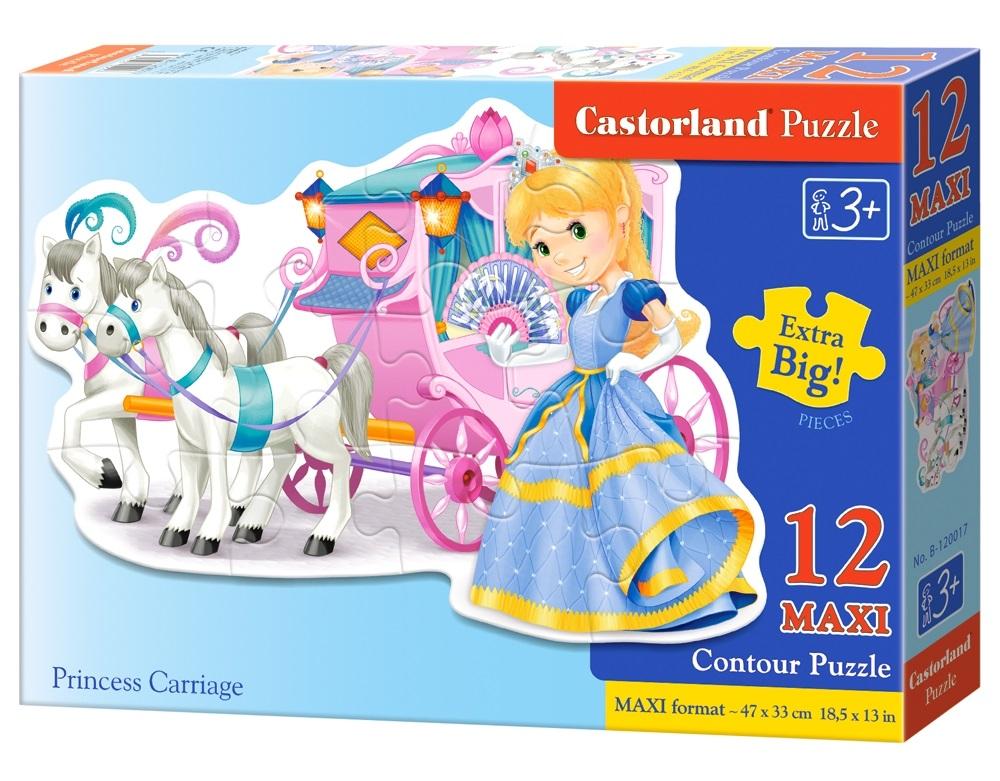 Puzzle 12 maxi - Princess Carriage CASTOR