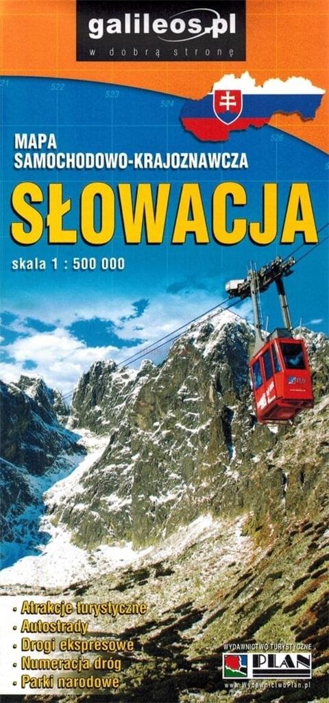 Mapa samochodowa - Słowacja 1:500 000