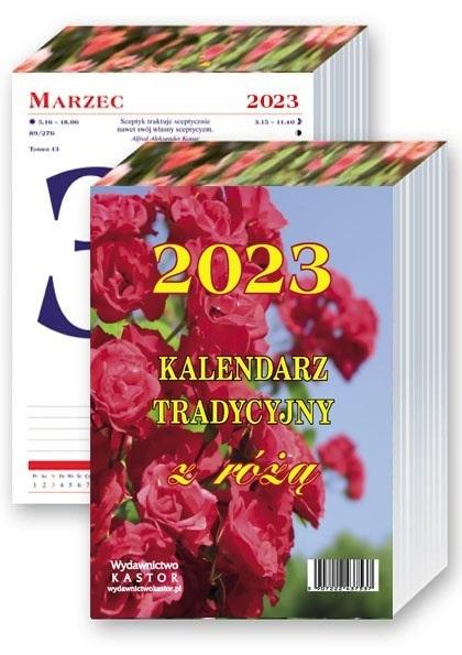 Kalendarz 2023 Tradycyjny z różą