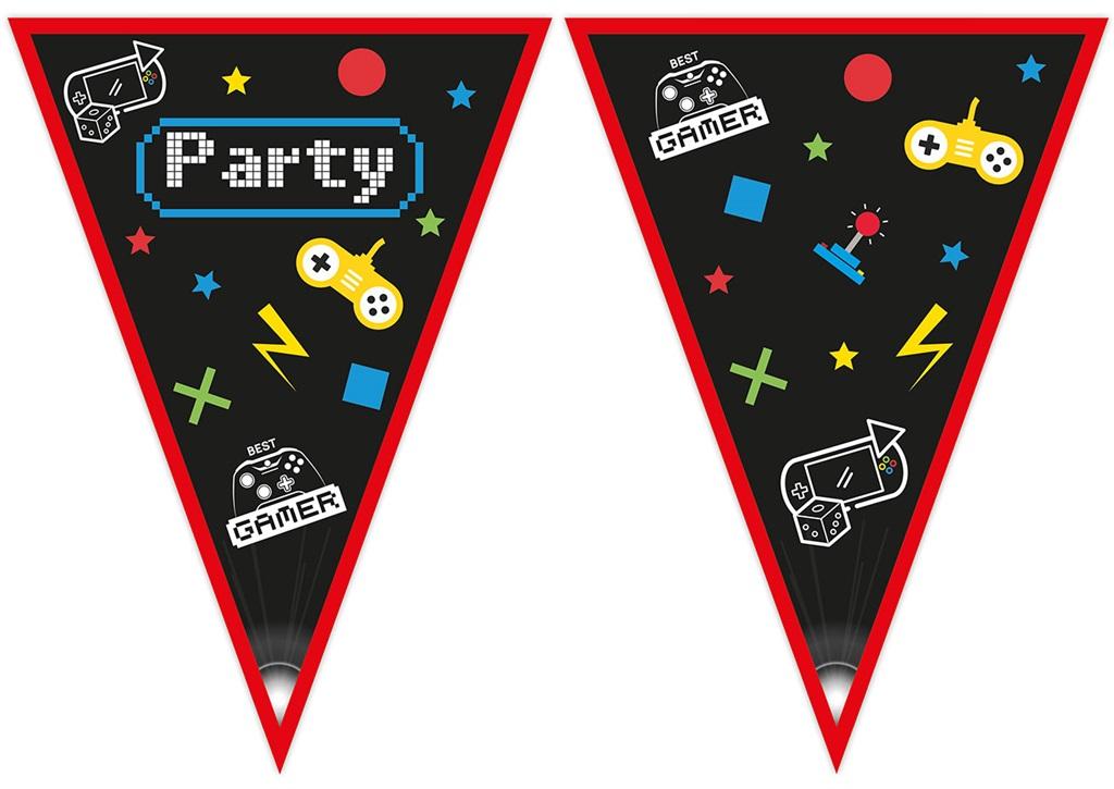 Banner Gaming Party flagi 230cm