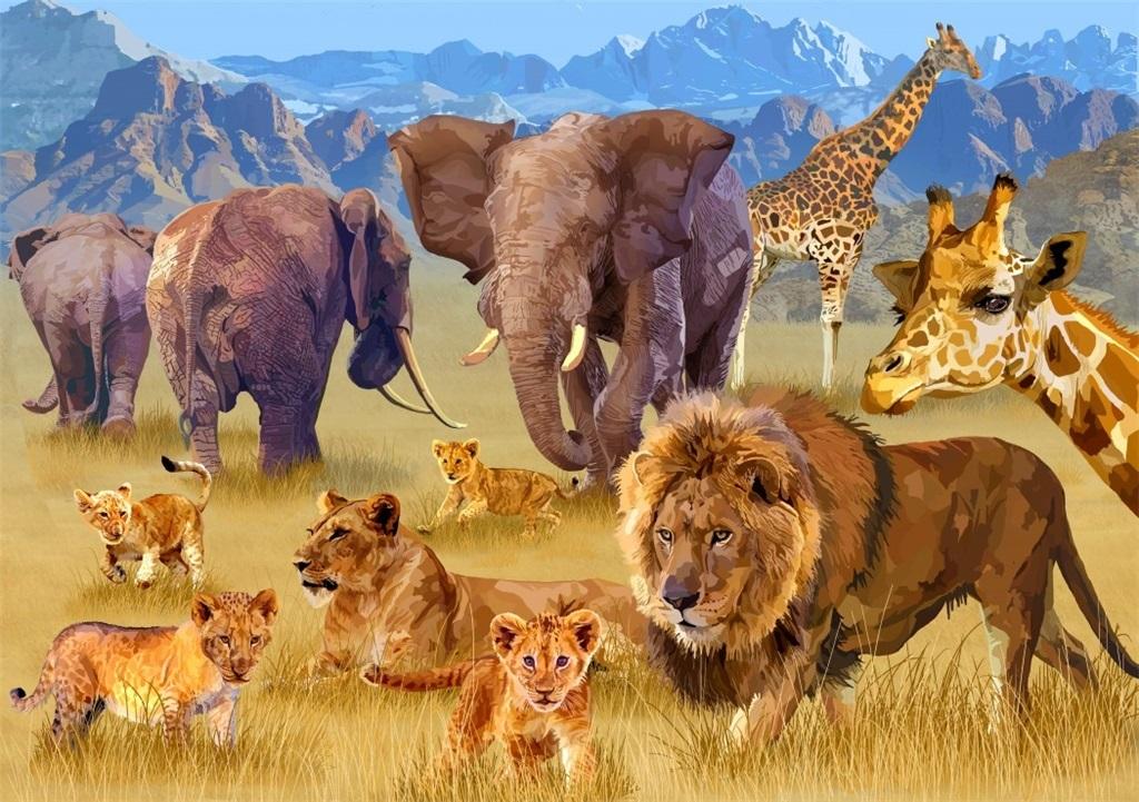Puzzle 1500 Afrykańskie zwierzęta