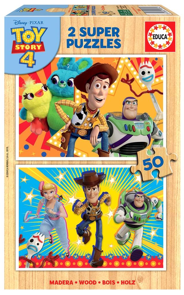 Puzzle 2x50 Toy Story 4 (drewniane) G3