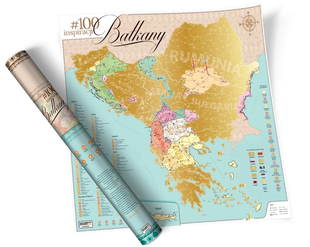 Mapa zdrapka - #100 Inspiracji Bałkany