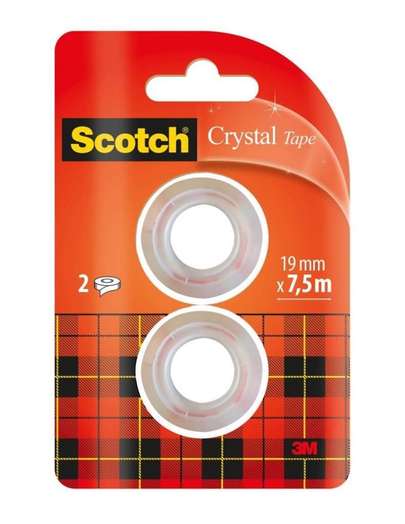 Taśma biurowa Scotch Crystal 19mm (2szt)