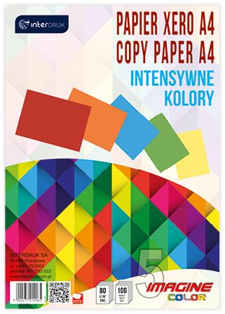 Papier ksero A4/100 5 kolorów intens. x 20K