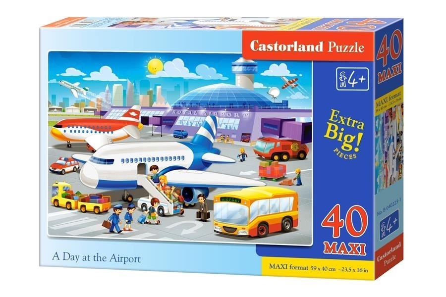 Puzzle 40 maxi - Dzień na lotnisku CASTOR